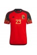 België Michy Batshuayi #23 Voetbaltruitje Thuis tenue WK 2022 Korte Mouw